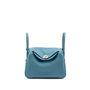 Hermès Lindy 26 Blue Jeans Clemence Gold HW | Replica Hermes