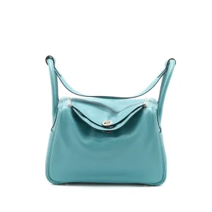 Hermès Lindy 30 7G Ciel Evercolor Silver HW - High-End Bags
