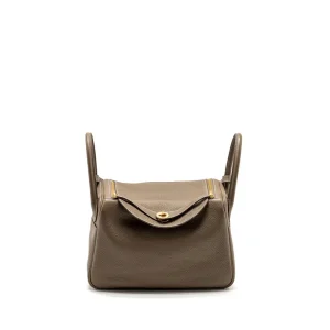 Hermès Lindy 30 Etoupe Clemence Gold HW – Best Replica
