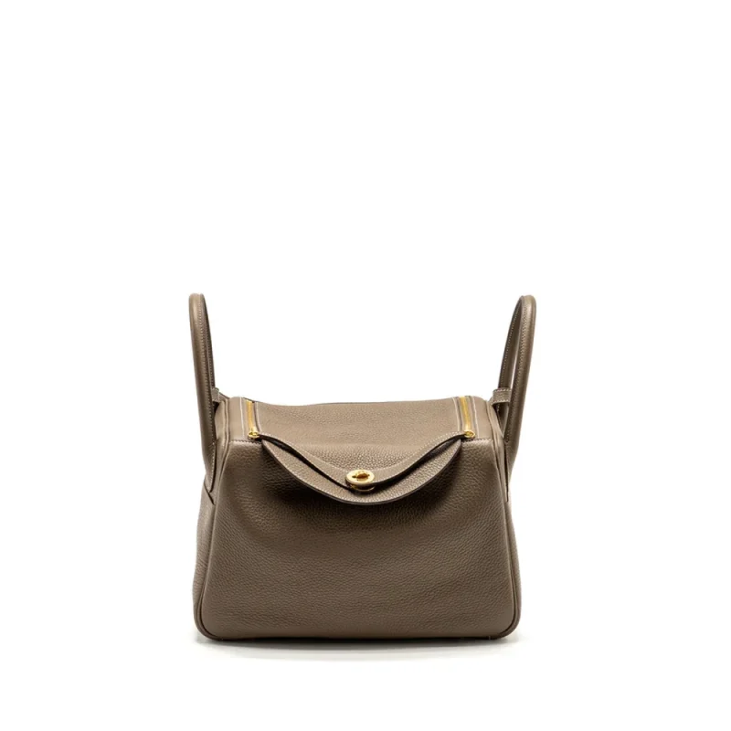 Hermès Lindy 30 Etoupe Clemence Gold HW – Best Replica