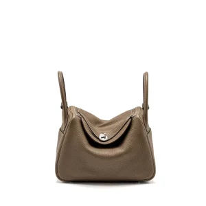 Hermès Lindy 30 Etoupe Clemence Silver HW – Buy Online