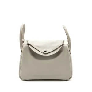 Hermès Lindy 30 Gris Pearl Evercolor Silver HW Replica
