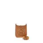 Hermès Mini Evelyne Gold Clemence Silver HW - High-End