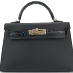 Hermès Mini Kelly Touch Vert Rosseau Permabrass HW Replica