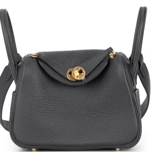 Hermès Mini Lindy Clemence Caban Gold HW – 1:1 Replica