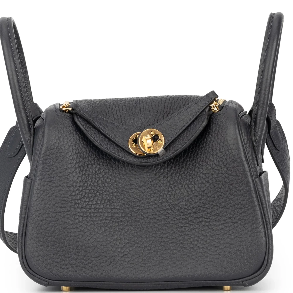 Hermès Mini Lindy Clemence Caban Gold HW – 1:1 Replica