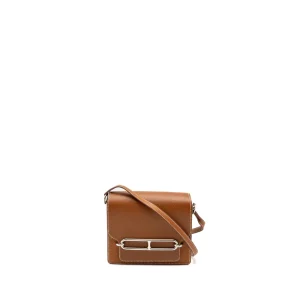 Hermès Mini Roulis 34 Fauve Barenia Faubourg Replica Bag