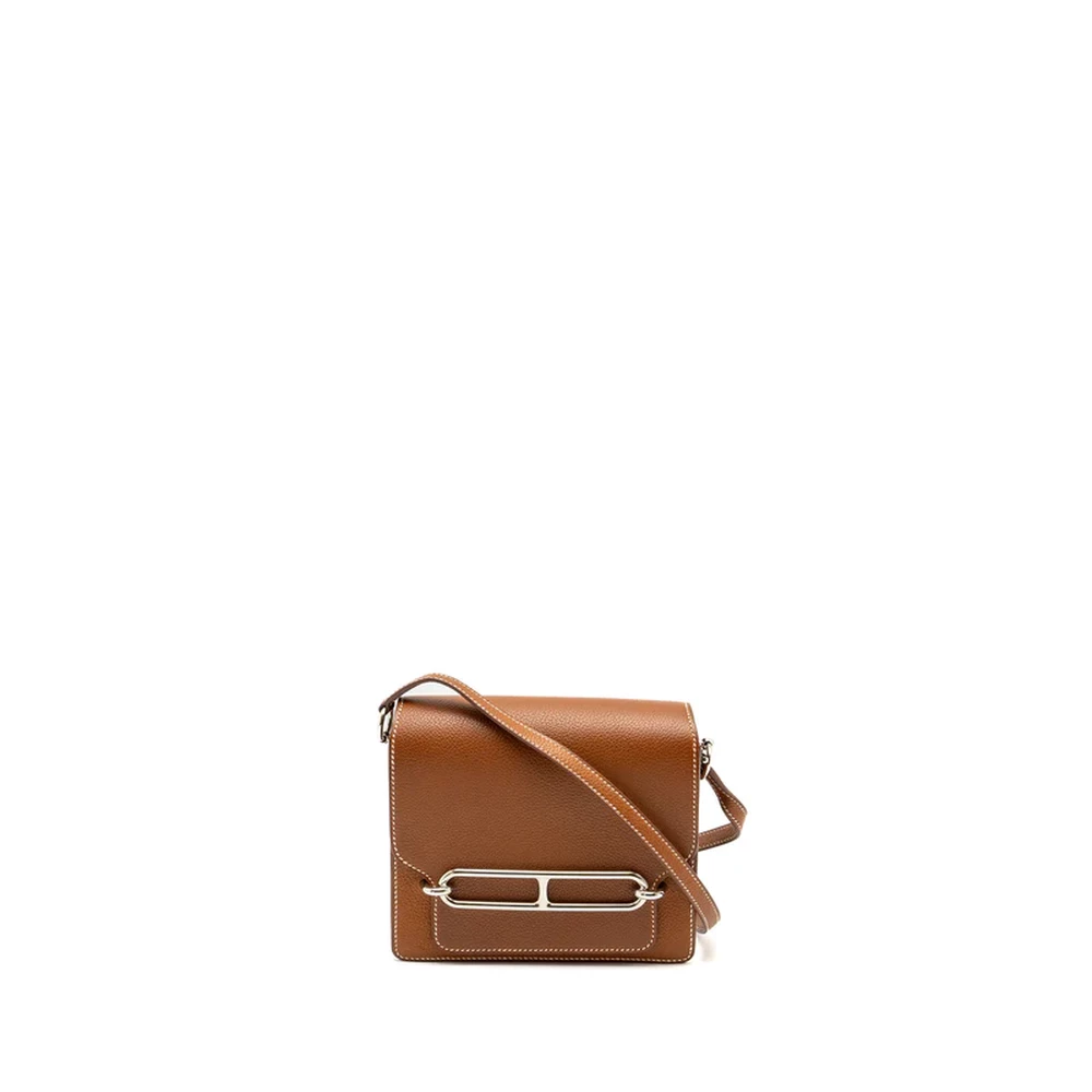 Hermès Mini Roulis 34 Fauve Barenia Faubourg Replica Bag