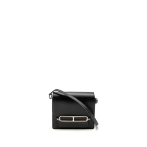 Hermès Mini Roulis Black Swift Silver HW - High-End Inspired