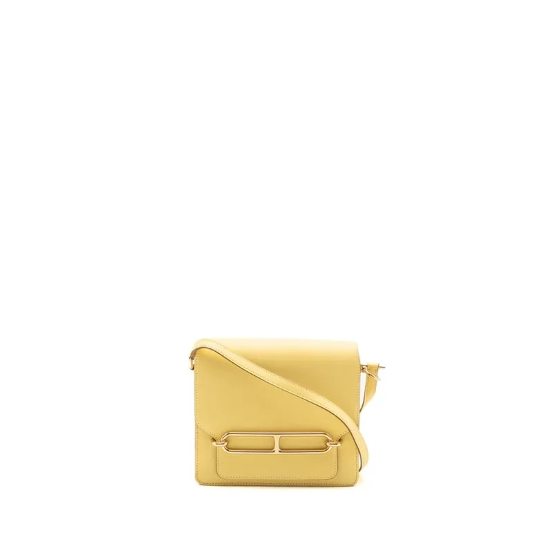 Hermès Mini Roulis Jaune Poussin Swift Replica | High