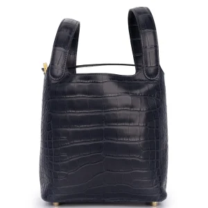 Hermès Picotin 18 Alligator Mississippiensis Bleu Indigo Bags