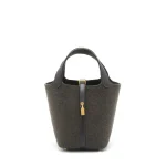 Hermès Picotin 18 Felt Ebene Clemence Dupes | Replica