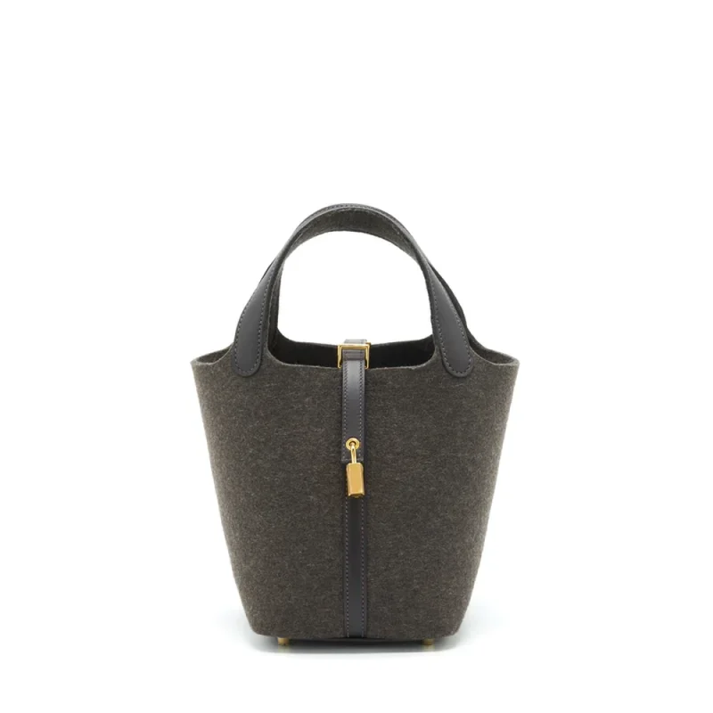 Hermès Picotin 18 Felt Ebene Clemence Dupes | Replica