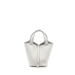 Hermès Picotin 18 Lock New White Clemence Replica Bag