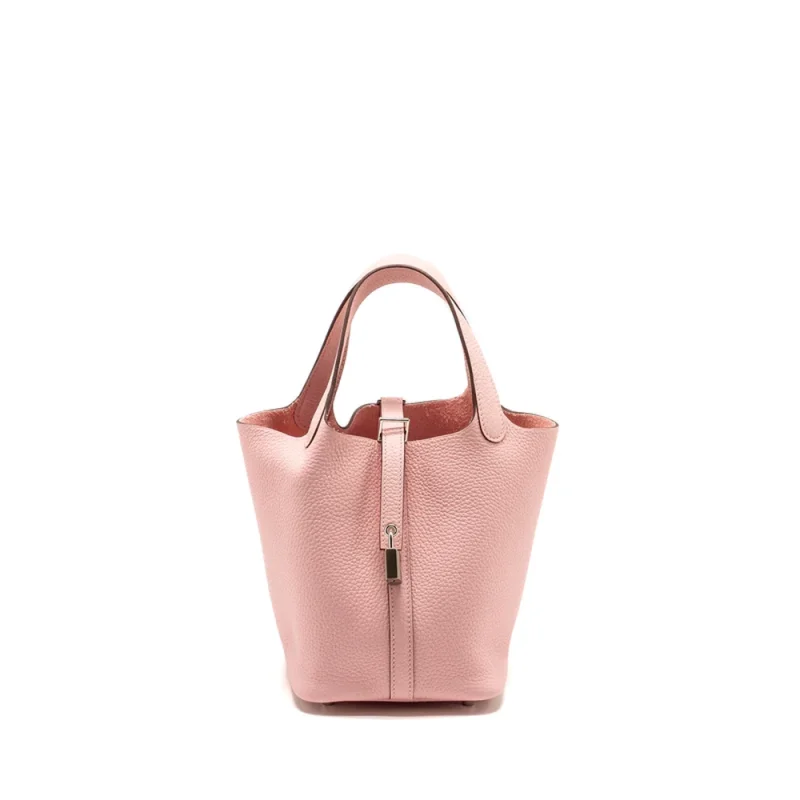 Hermès Picotin 18 Lock Rose Sakura Clemence Dupes