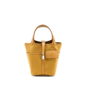 Hermès Picotin Cargo 18 Lock Sesame Swift/Toile Canvas