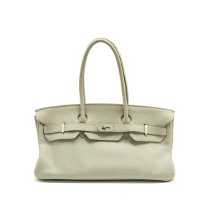 Hermès Shoulder Birkin Gris Perle Clemence Dupes | Replica
