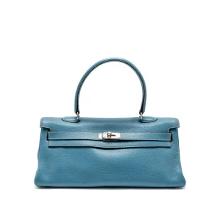 Hermès Shoulder Kelly Blue Jeans Clemence Replica | Shop