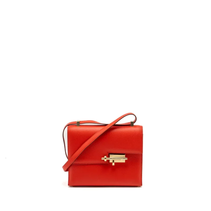Hermès Verrou 21 Rouge de Coeur Epsom Bag | Replica