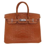 High-End Hermès Inspired - Birkin 25 Fauve Alligator