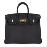 High-End Hermès Inspired - Birkin 25 HSS Black/Gold Chèvre
