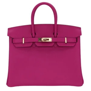 High-End Hermès Inspired Birkin 25 HSS Rose Magnolia/Gris