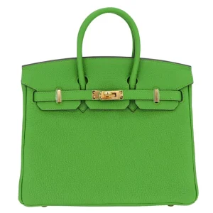 High-End Hermès Inspired - Birkin 25 Vert Yucca Togo Gold HW