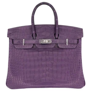 Mirror Quality Hermès Replicas - Birkin 25 Amethyst Matte