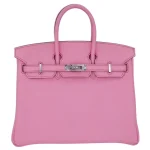 Mirror Quality Hermès Replicas - Birkin 25 Bubblegum Togo Palladium HW