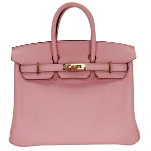Mirror Quality Hermès Replicas - Birkin 25 Rose Sakura Swift
