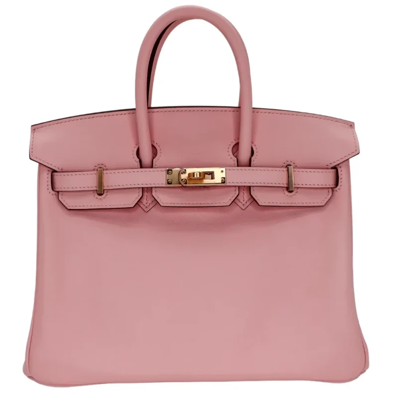 Mirror Quality Hermès Replicas - Birkin 25 Rose Sakura Swift