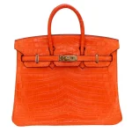 Mirror Quality Hermès Replicas - Birkin 25 Orange Matte Niloticus