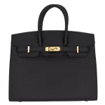 Mirror Quality Hermès Replicas - Birkin 25 Sellier Black Epsom Gold HW