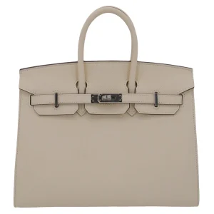Mirror Quality Hermès Replicas - Birkin 25 Sellier Nata Epsom Palladium HW