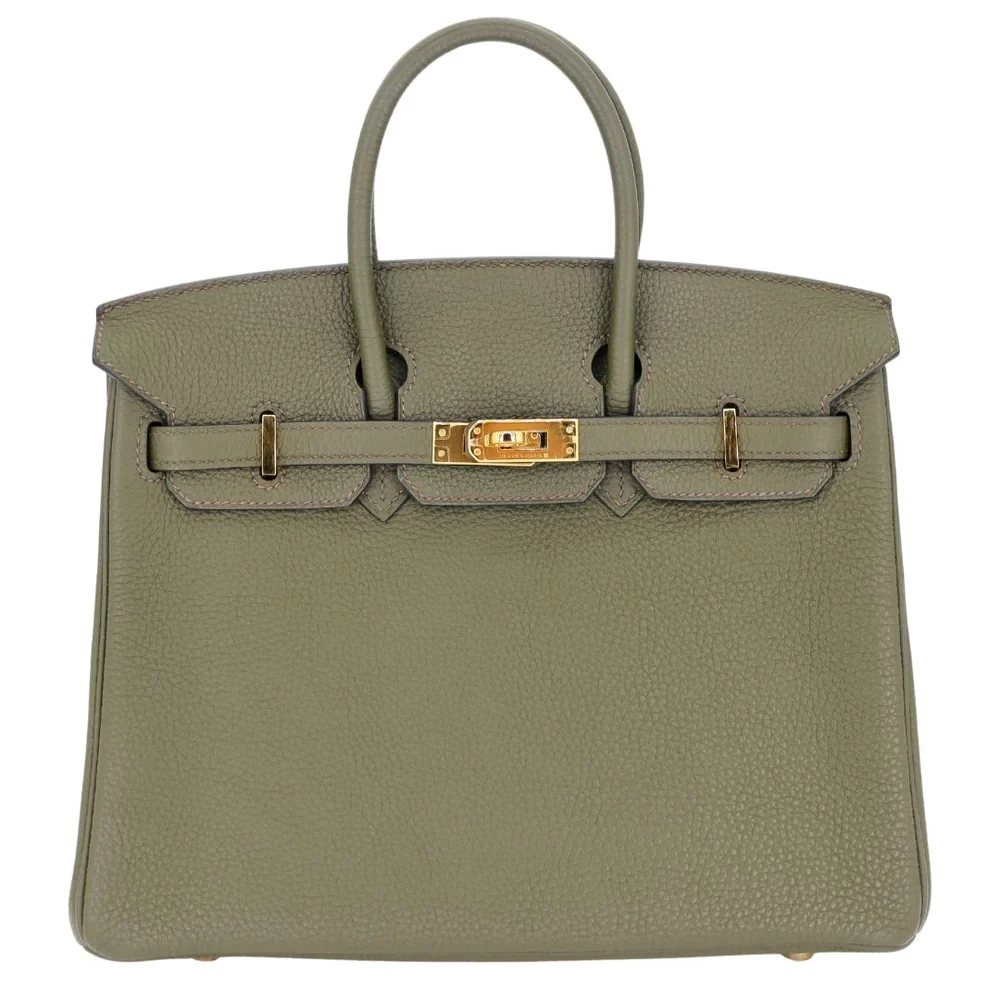Mirror Quality Hermès Replicas - Birkin 25 Vert Olive Togo Gold HW