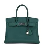 Mirror Quality Hermès Replicas – Birkin 30 Malachite Togo