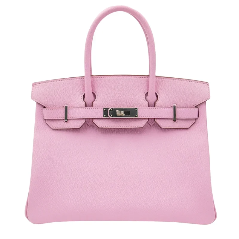 Mirror Quality Hermès Replicas - Birkin 30 Mauve Sylvestre Epsom Palladium HW