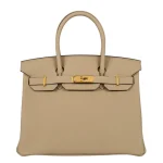 Mirror Quality Hermès Replicas – Birkin 30 Trench Togo Gold HW