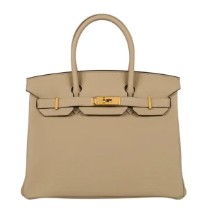 Mirror Quality Hermès Replicas – Birkin 30 Trench Togo Gold HW