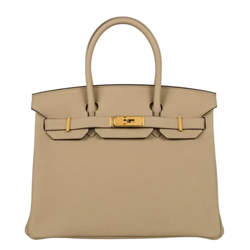 Mirror Quality Hermès Replicas – Birkin 30 Trench Togo Gold HW