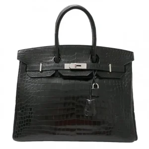Mirror Quality Hermès Replicas – Birkin 35 Black Porosus
