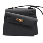 Mirror Quality Hermès Replicas | Kelly en Desordre Black Epsom