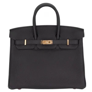 Premium Hermès Replica - Birkin 25 Black Togo Rose Gold HW