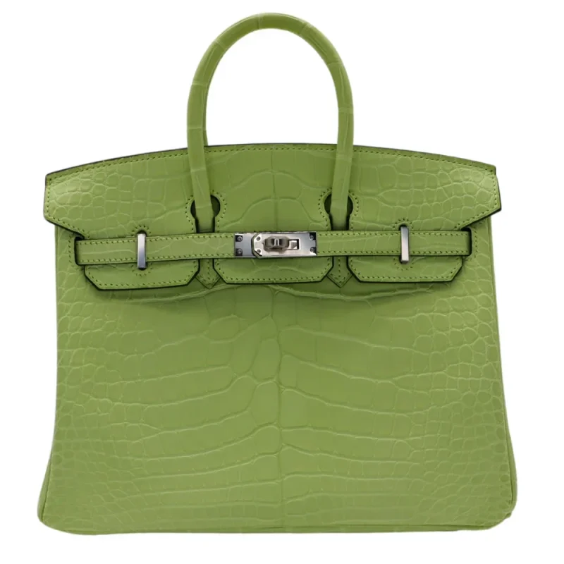 Premium Hermès Replica - Birkin 25 Jaune Bourgeon Matte Alligator