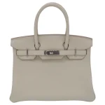 Premium Hermès Replica - Birkin 30 Beton Clemence Palladium HW