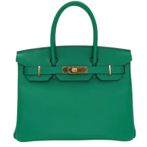 Premium Hermès Replica - Birkin 30 Cactus Epsom Gold HW