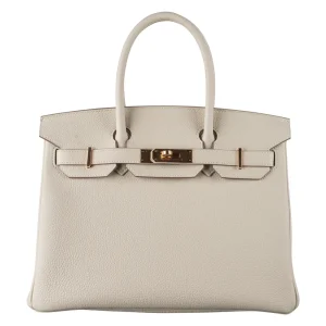 Premium Hermès Replica - Birkin 30 Craie Togo Rose Gold HW