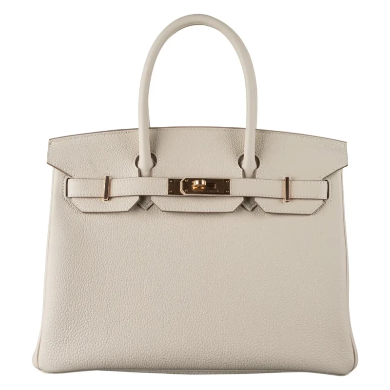 Premium Hermès Replica - Birkin 30 Craie Togo Rose Gold HW