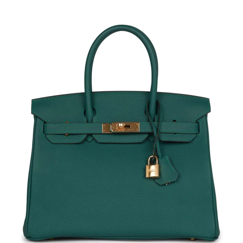 Premium Hermès Replica - Birkin 30 Malachite Togo Gold HW