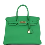 Premium Hermès Replica - Birkin 35 Bambou Togo Gold HW